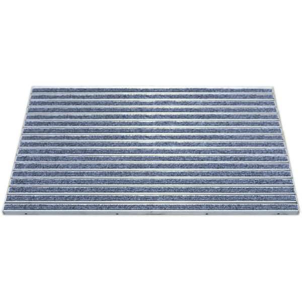 Schmutzfangmatte Eazycare Vilt grau 78,5x58,5cm aluminium