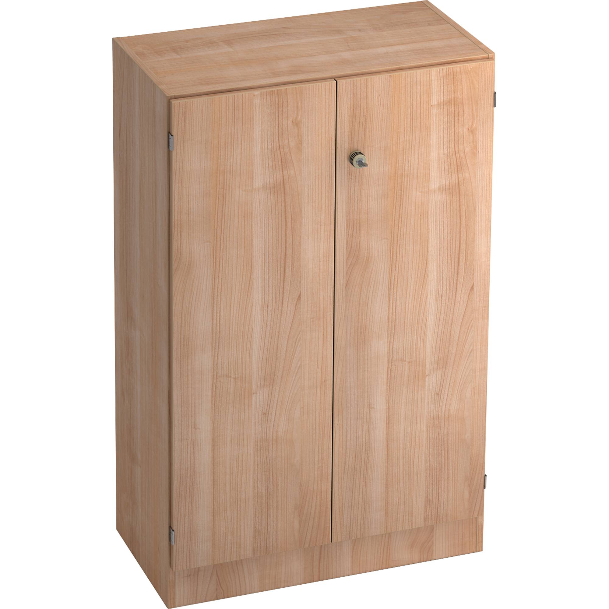 Schrank Solid 3OH BxTxH 80x42x127cm Griff SG Nussbaum/Nussbaum