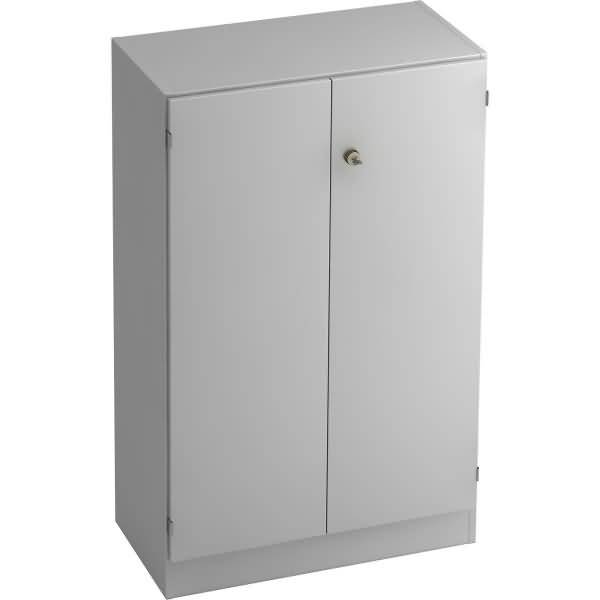Schrank Solid 3OH BxTxH 80x42x127cm Griff SG Grau/Grau
