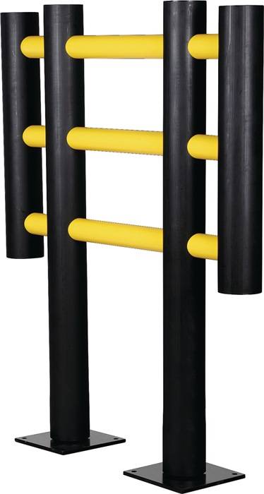 Maschinenschutzgitter H1200xB1000mm gelb z.Aufdübeln Ku.