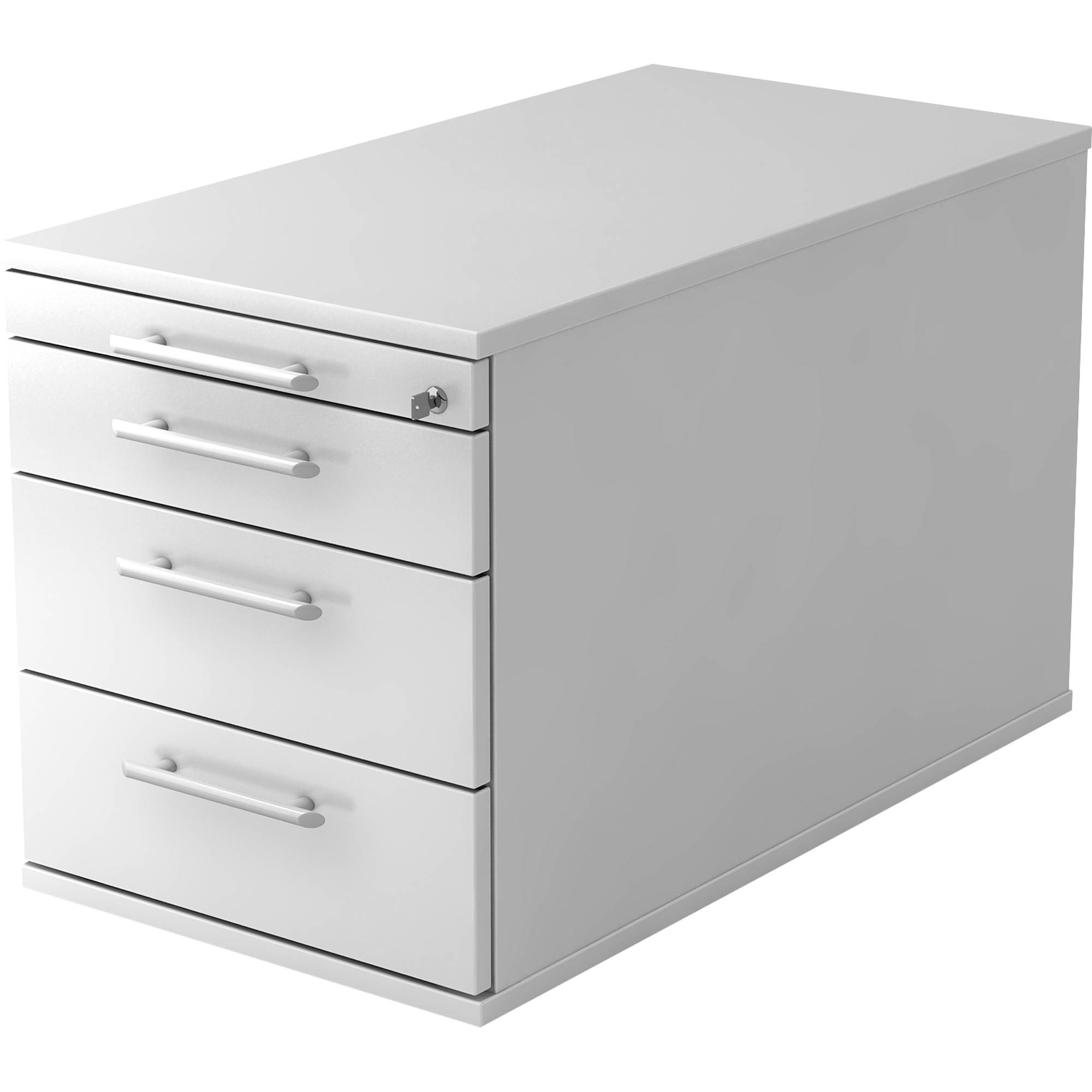 Hammerbacher Rollcontainer Solid VTC30/W/W/RE weiß