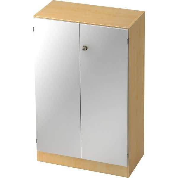 Schrank Solid 3OH BxTxH 80x42x127cm Griff SG Ahorn/Silber