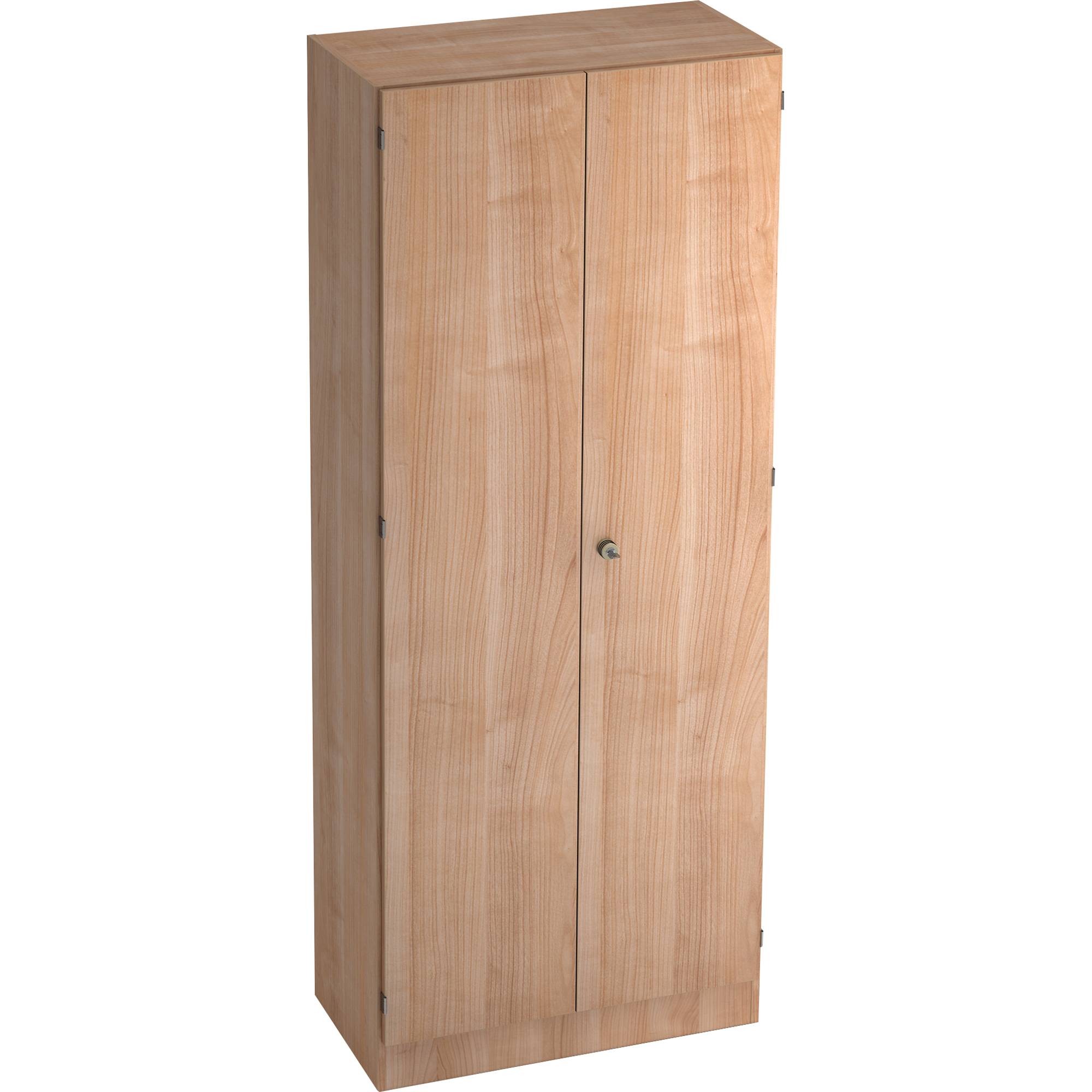 Schrank Solid 5 OH BxTxH 80x42x200,4cm Sockelblende Griff SG Nussbaum/Nussbaum