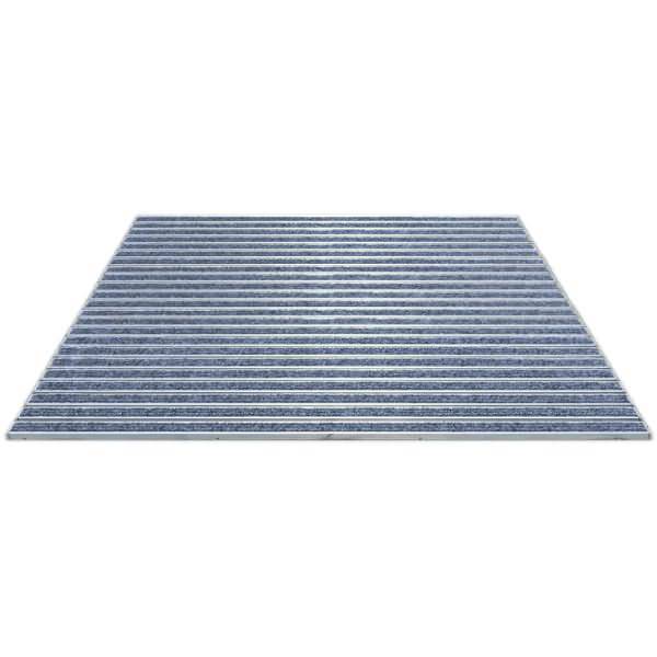 Schmutzfangmatte Eazycare Vilt grau 98,5x78,5cm aluminium