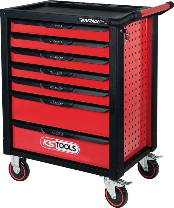 Wkz.wagen RACINGline B788xT496xH976mm 350kg 7 Schubl.215-tlg.Stahlbl.KS TOOLS