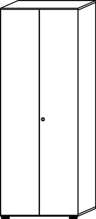 Schrank H2156xB800xT420mm Ahorndekor 6 OH 2 Türen Knaufgriff