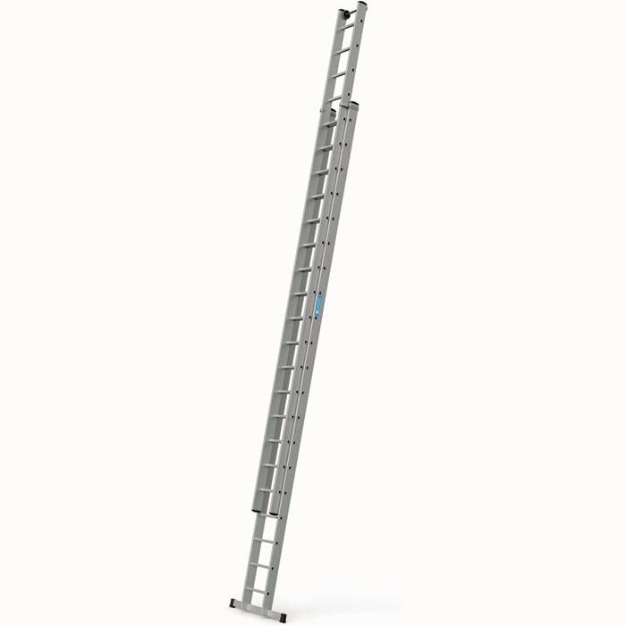 Schiebeleiter Everest 2E 2x20Spr. L.5,74-10,25m Arbeits-H.10,85m G.33kg Zarges