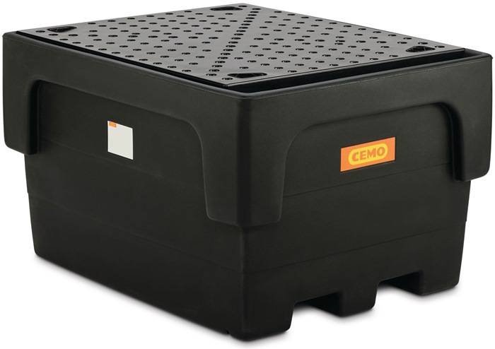 Auffangwanne 1100l L1460xB1170xH880mm PE m.PE-Stellfläche CEMO