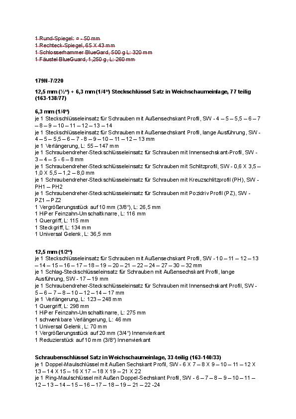 Wkz.wagen 179N-8 B785xT518xH1020mm 1000kg 8 Schubl.Stahlbl.HAZET