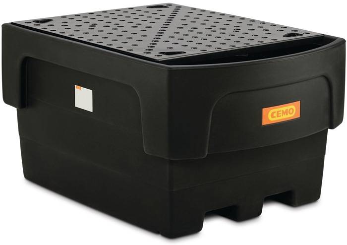 Auffangwanne 1100l L1620xB1170xH880mm PE m.PE-Stellfläche CEMO