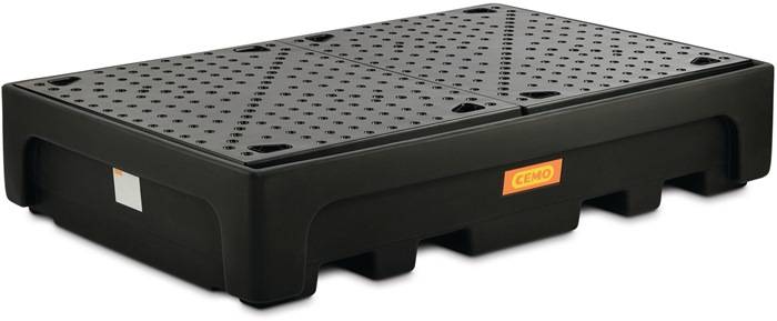 Auffangwanne 1100l L2230xB1460xH470mm PE m.PE-Stellfläche CEMO
