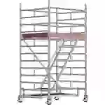 Fahrgerüst Uni Komfort P2 Arbeits-B1500xL1800mm Alu.Gerüsthöhe 3430mm 2 kN/m² Fahrgerüst Uni Komfort P2 Arbeits-B1500xL1800mm Alu.Gerüsthöhe 3430mm 2 kN/m²