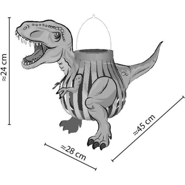 Laternen-Bastelset T-Rex inkl. LED-Licht