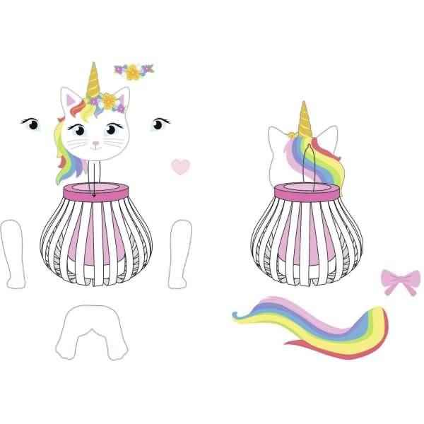 Laternen-Bastelset 14 Kittyhorn