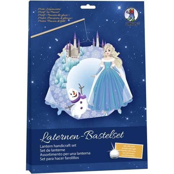 Laternen-Bastelset Eisprinzessin inkl. LED-Licht