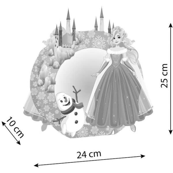 Laternen-Bastelset Eisprinzessin inkl. LED-Licht