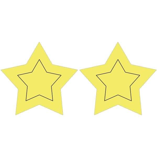 Laternen-Bastelset Twinkle Star 300g/qm 19,3x18,3x8cm gelb
