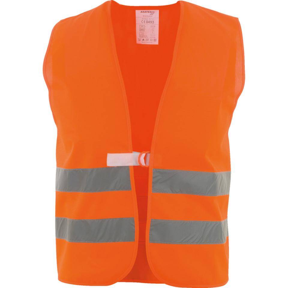 Warnweste, Kategorie II, EN ISO 20471/Klasse 2, leuchtorange, Universalgröße