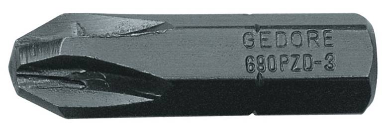 GEDORE 690 PZD 1 S-010 Schraubendreherbit 1/4", Vorteilspack 10-teilig, PZ 1
