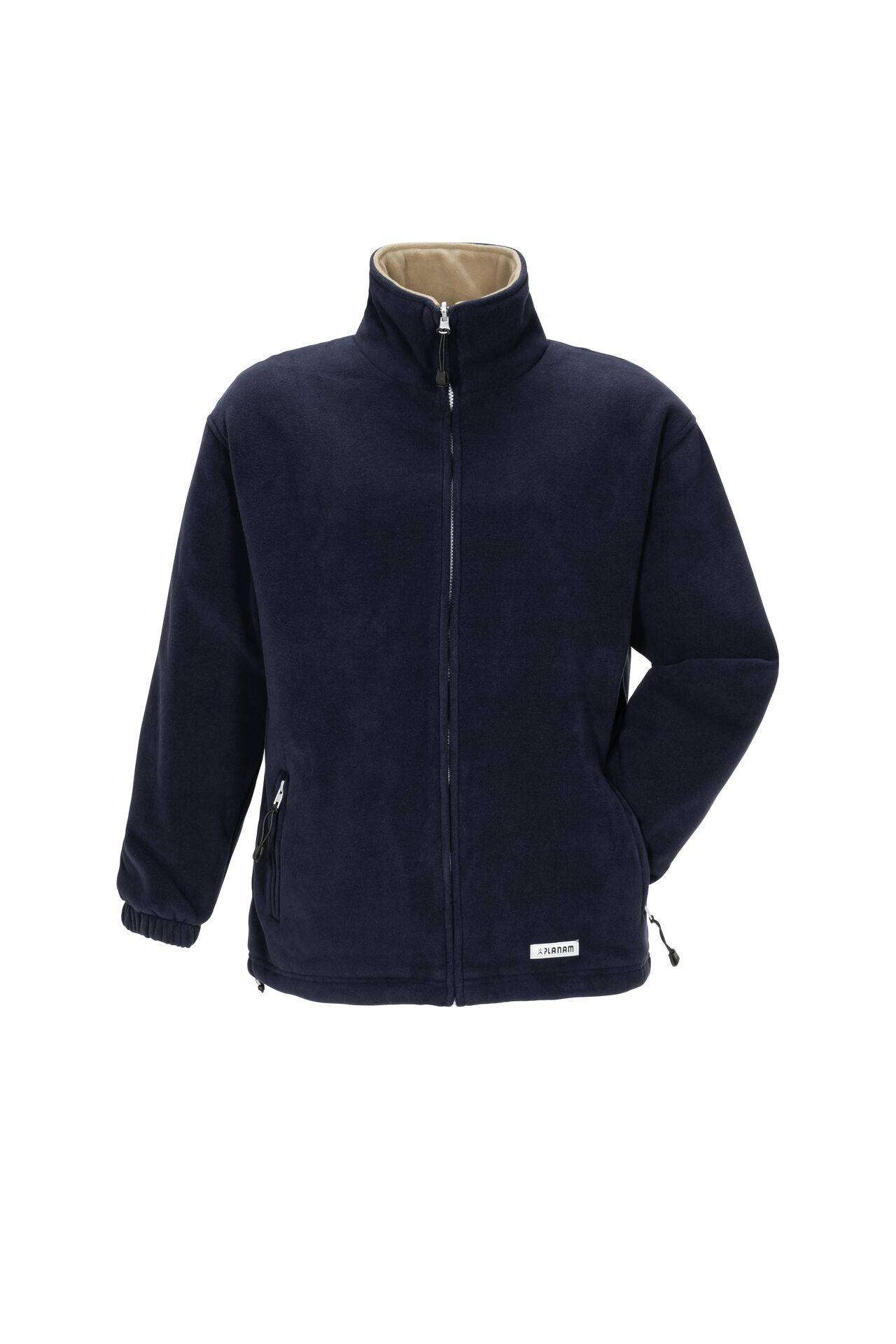 PLANAM Stream Fleecejacke marine/camel Outdoor Gr. M