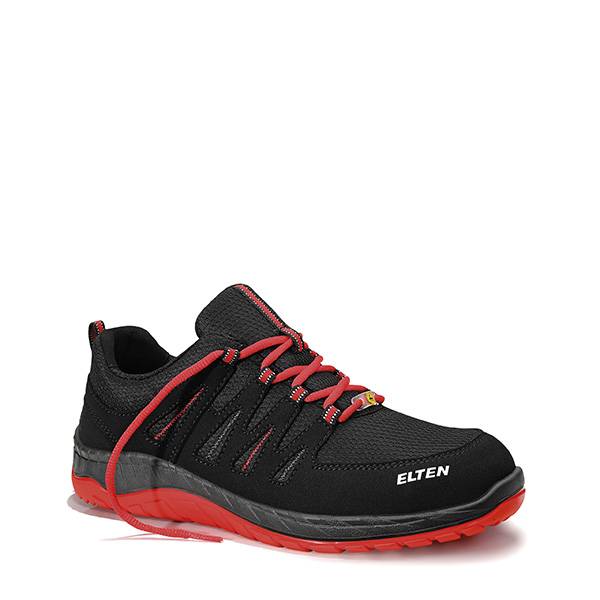Sicherheitshalbschuh MADDOX black-red Low ESD S3S, Gr. 46