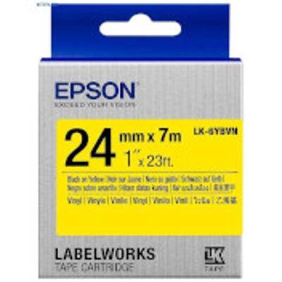 Epson LK-6YBVN - Vinyl - Schwarz auf Gelb - Rolle (2,4 cm x 7 m) - 1 Kassette(n)