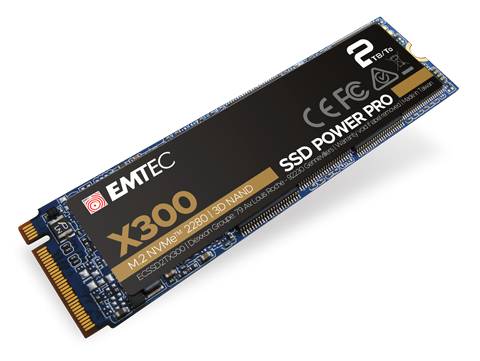 EMTEC Power Pro X300 - SSD - 2 TB - intern - M.2 2280 - PCIe 3.0 x4 (NVMe)