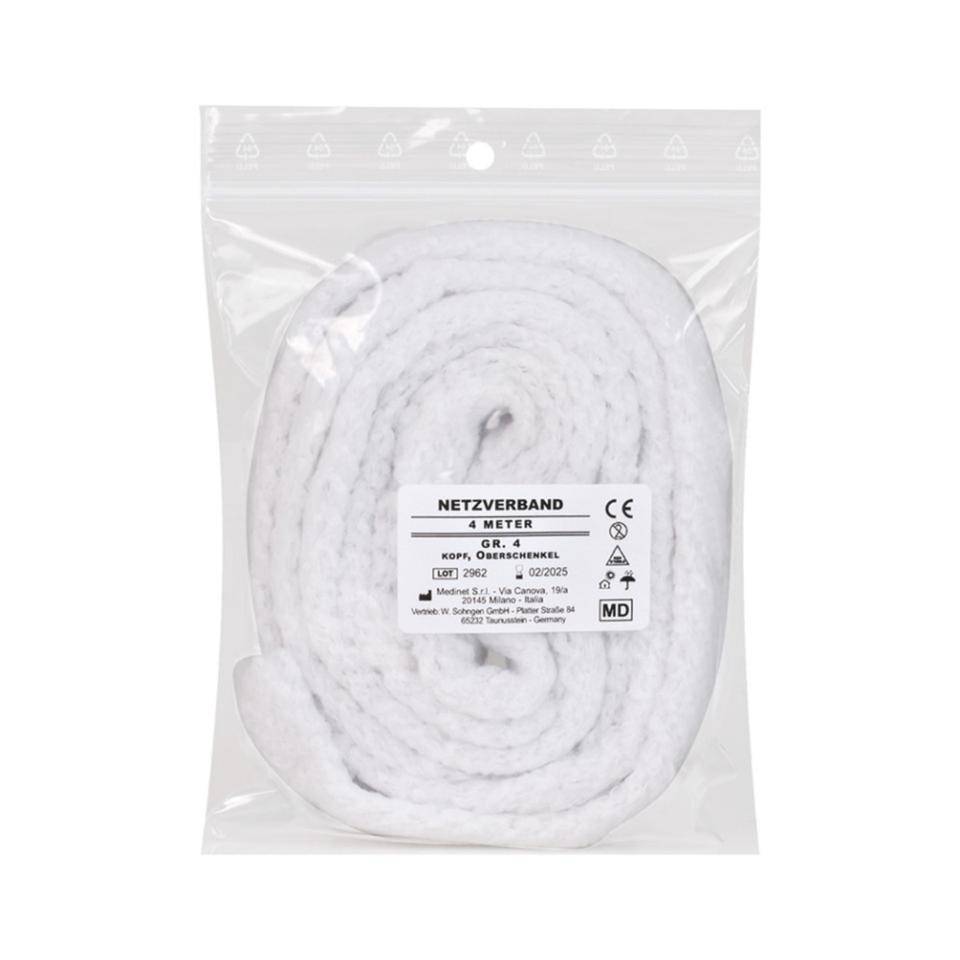 SÖHNGEN® Netzverband, Schlauchverband für Kopf und Oberschenkel,4m, Größe 4
