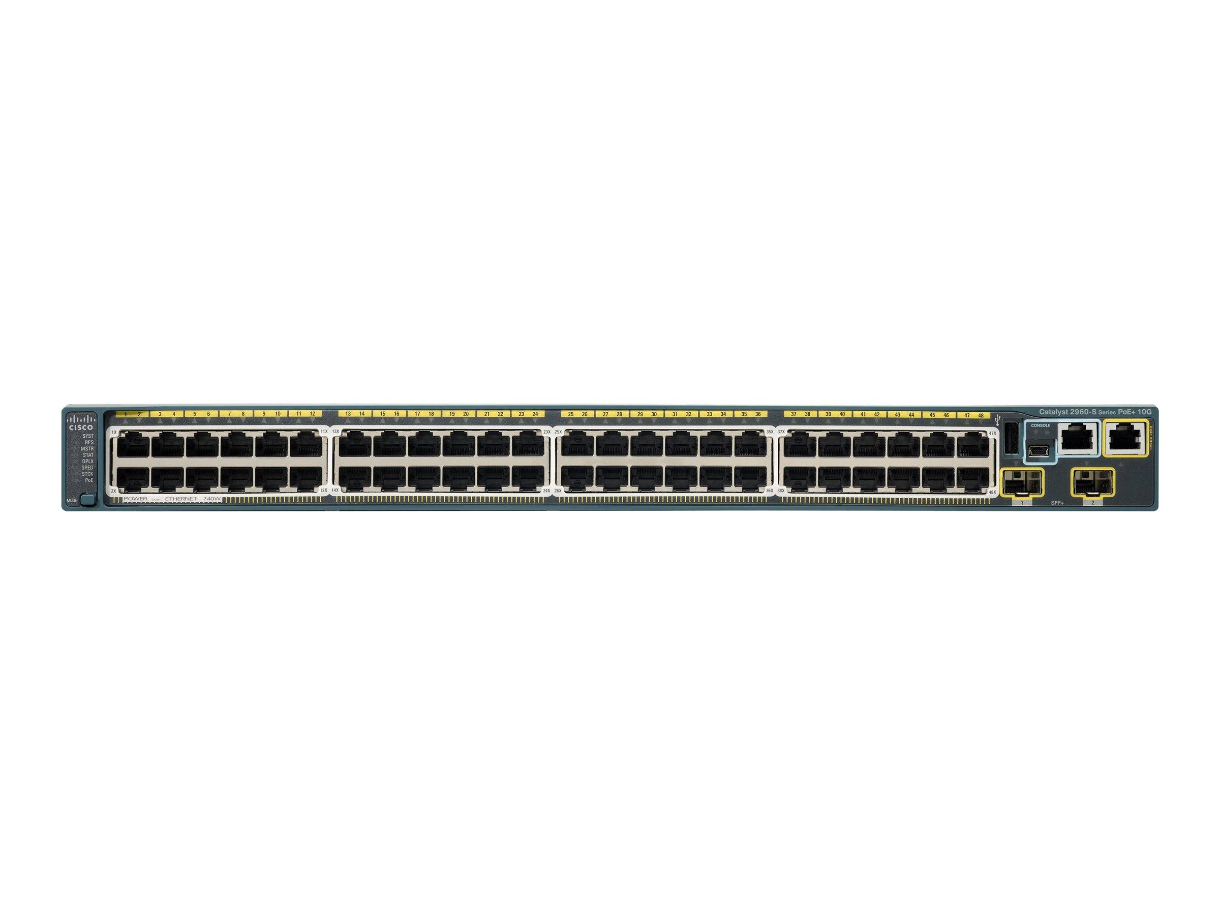 Cisco Catalyst 2960-S - Managed - L2 - Gigabit Ethernet (10/100/1000) - Power