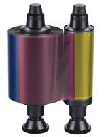 Evolis Half-panel color ribbon – YMCKO - Gelb, Cyan, Magenta - Druckband (farbig, Half-Panel)