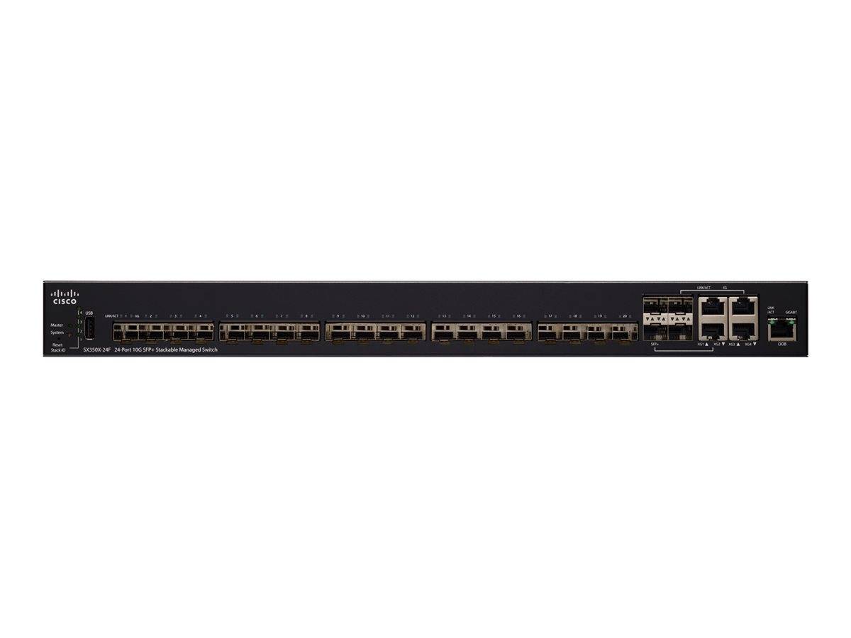 Cisco SX350X-24 - Switch - managed - 20 x 10GBase-T + 2 x C 10 G-Bit SFP+ + 2 x 10Gb Ethernet