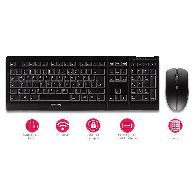 CHERRY B.UNLIMITED 3.0 - Tastatur-und-Maus-Set