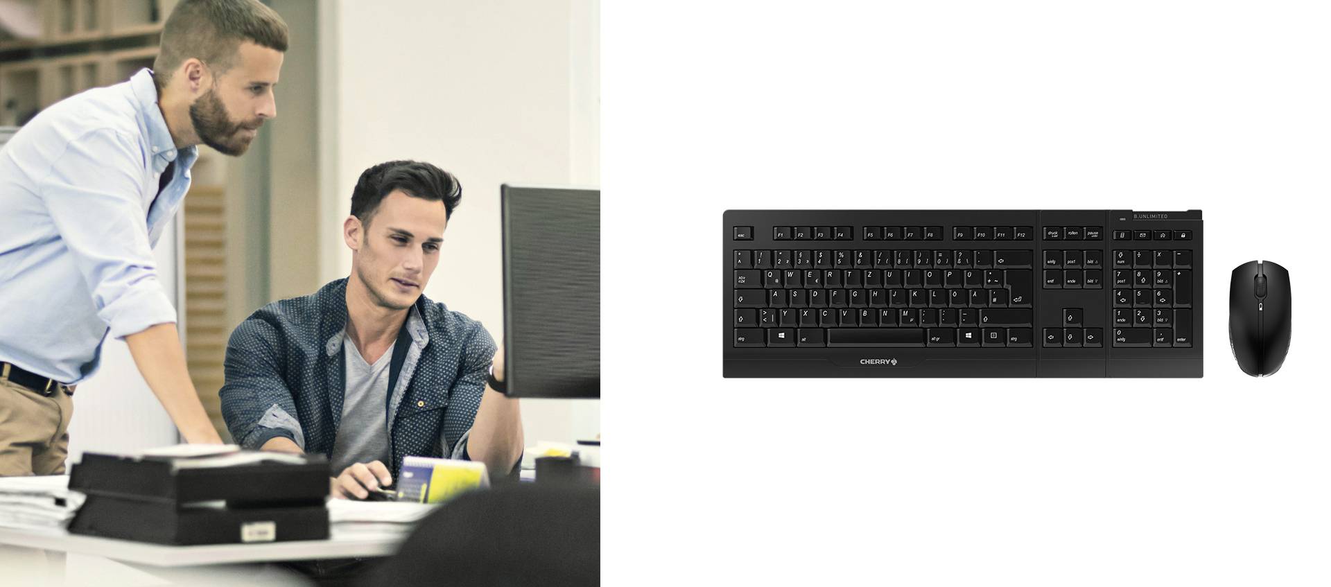 CHERRY B.UNLIMITED 3.0 - Tastatur-und-Maus-Set