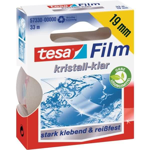 Klebefilm 33mx19mm kristallklar