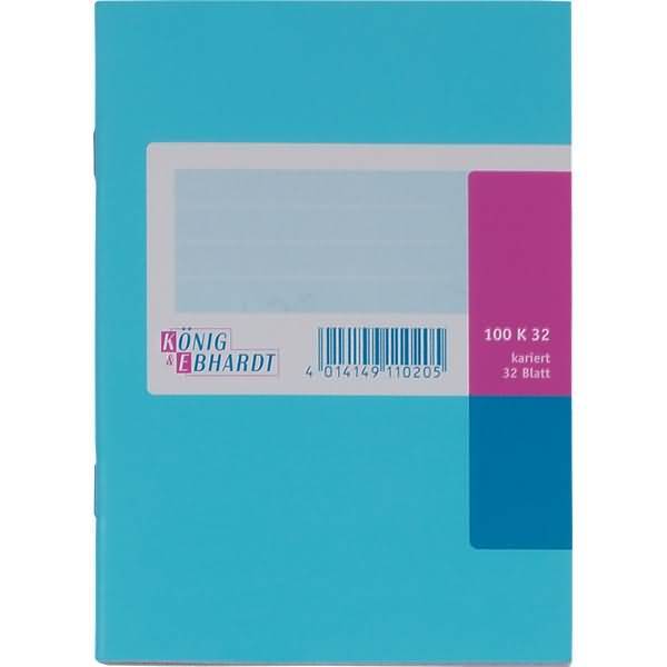 Geschäftsbuch mit Kartonumschlag A6 32 Blatt kariert