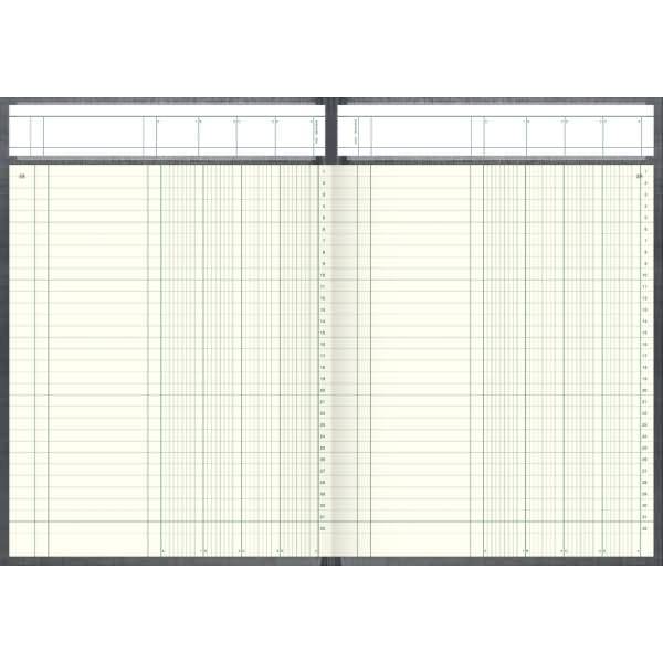 Spaltenbuch A4 mit Deckenband 4 Spalten 96 Blatt