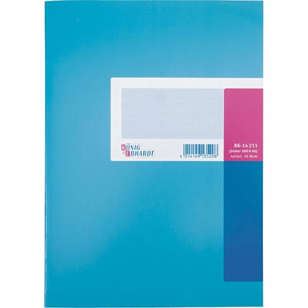 Geschäftsbuch mit Kartonumschlag A5 40 Blatt kariert