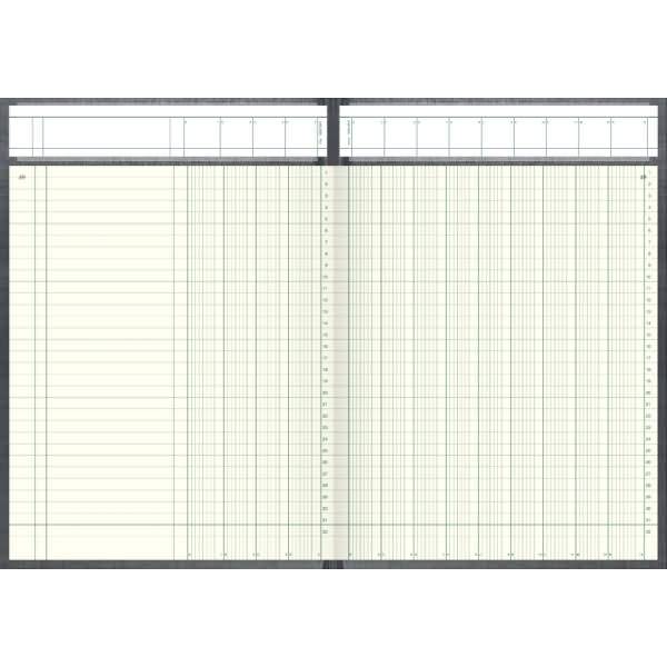 Spaltenbuch A4 mit Deckenband 13 Spalten 96 Blatt