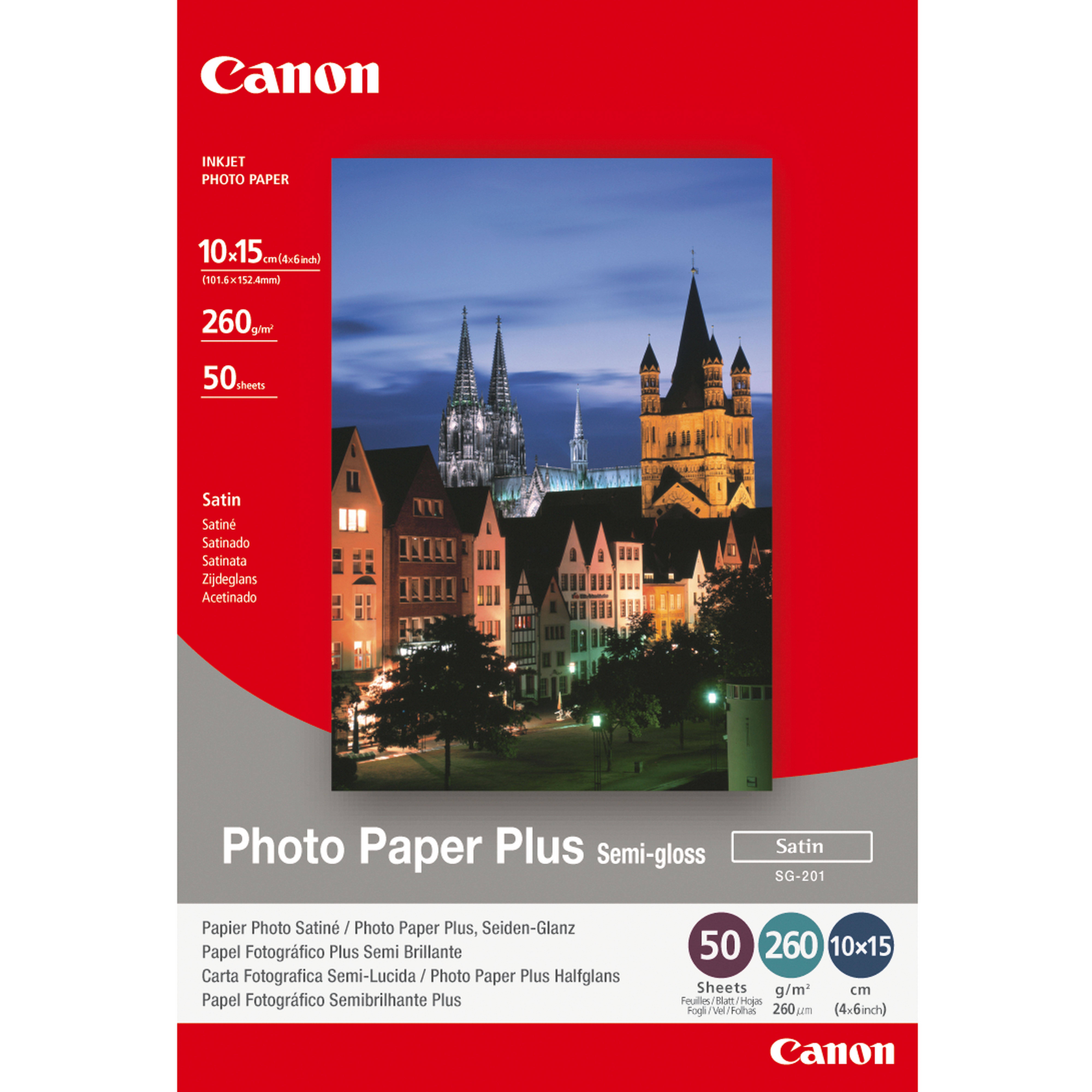 Canon Photo Paper Plus SG-201 - Halbglänzend satiniert