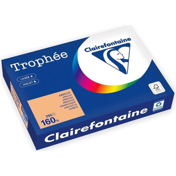 Kopierpapier Trophee A4 160g/qm VE=250 Blatt aprikose
