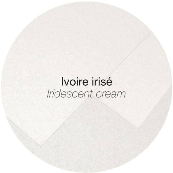 Karte Pollen DINlang 210g VE=25 Stück perlmutt-elfenbein