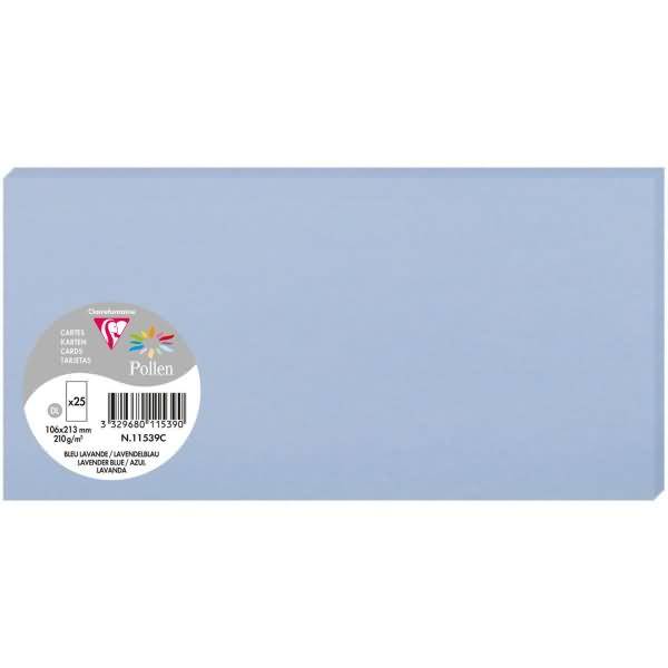 Karte Pollen DINlang 210g VE=25 Stück lavendelblau
