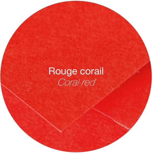Karte Pollen DINlang 210g VE=25 Stück korallenrot