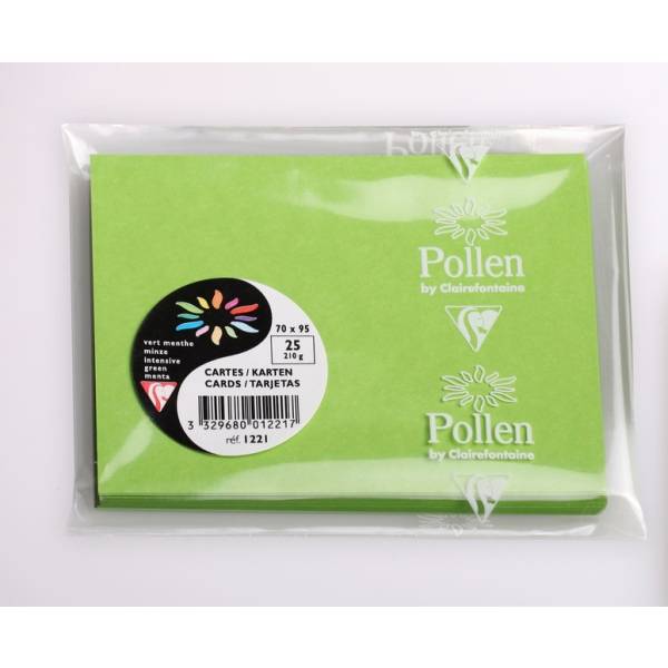 Karte Pollen 70x95mm 210g VE=25 Stück minze