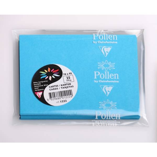 Karte Pollen 70x95mm 210g VE=25 Stück karibik