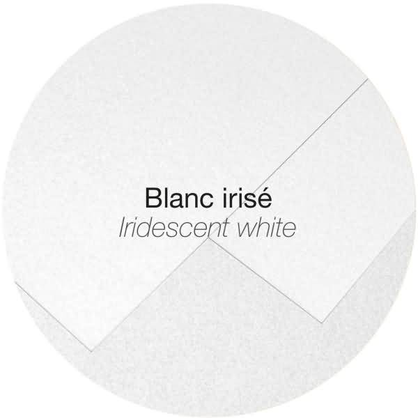 Doppelkarte Pollen 135x135mm 210g VE=25 Stück perlmutt-weiß