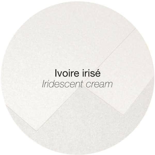 Doppelkarte Pollen 135x135mm 210g VE=25 Stück perlmutt-elfenbein