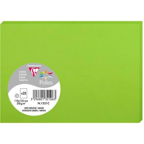 Karte Pollen C6 210g VE=25 Stück minze