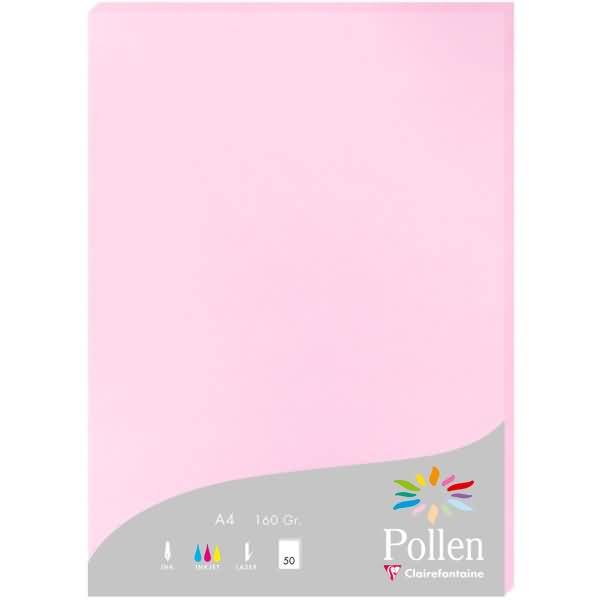 Papier A4 Pollen 160g 50 Blatt bonbonrosa