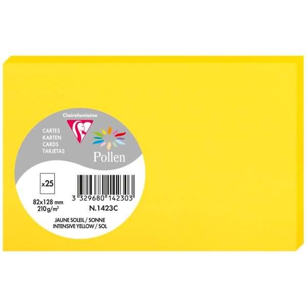 Karte Pollen 82x128mm 210g VE=25 Stück sonne